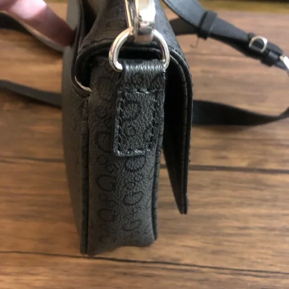 Guess Small Crossbody Bag Dark Gray - Picture 8 of 15